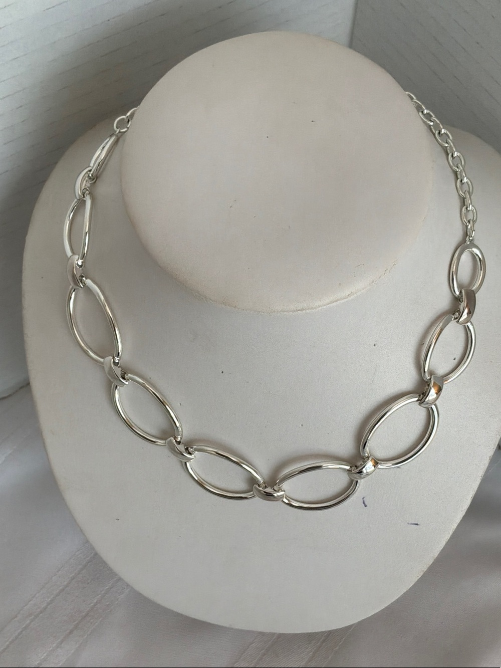 Premier designs SilverplatedOval Link Necklace - Sleek Chain Style